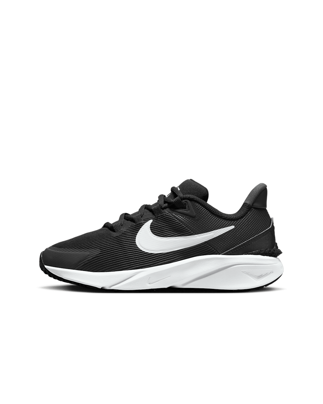 รองเท้าวิ่งโร้ดรันนิ่งเด็กโต Nike Star Runner 4 - ดำ/Anthracite/ขาว