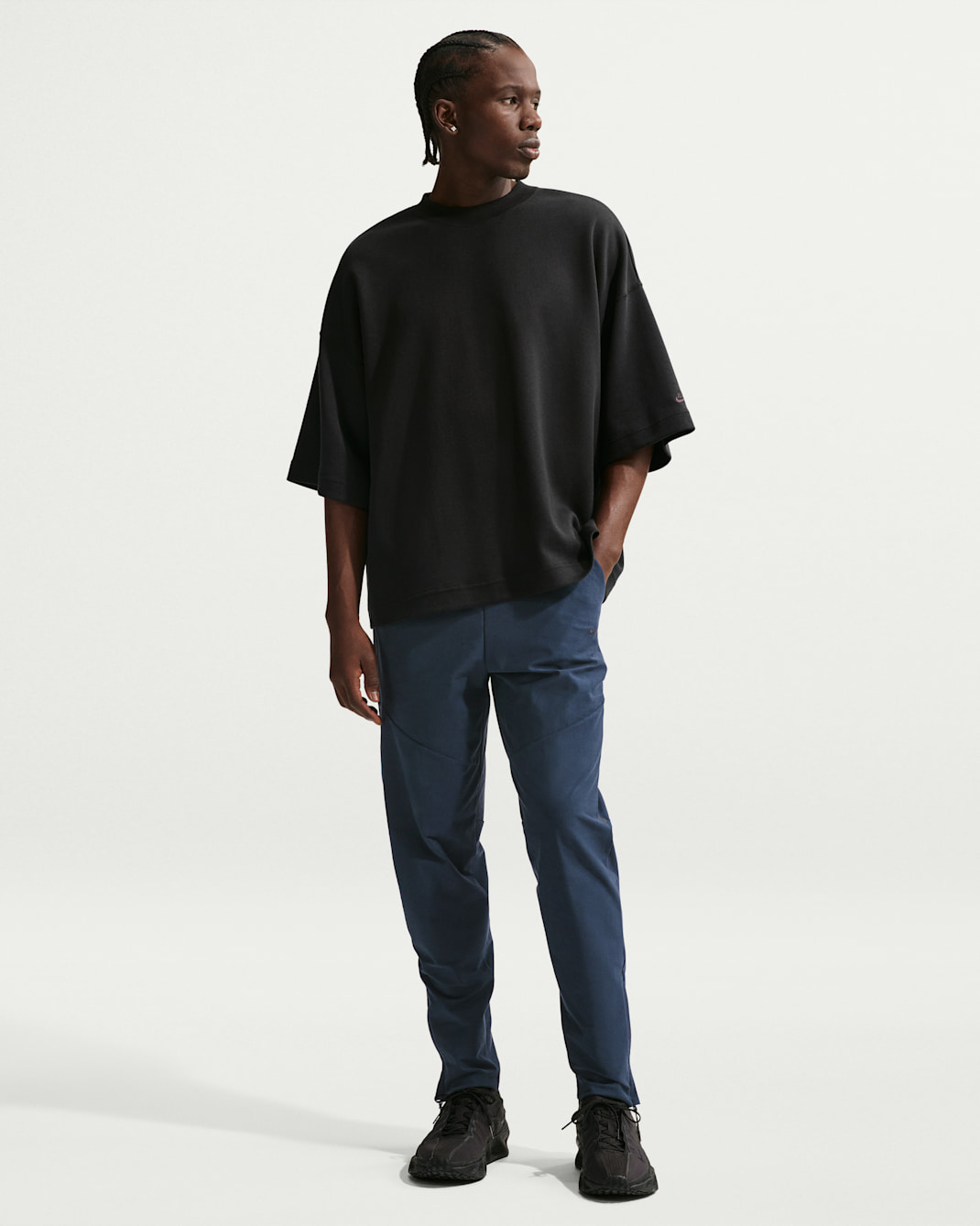 Pantalon homme en maille Shori Dri-FIT Nike Tech pour homme - Obsidian/Noir