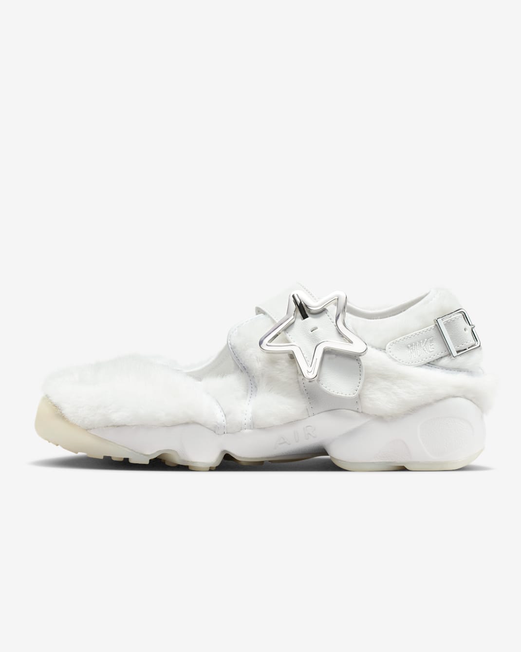 Nike Air Rift Women's Shoes - Summit White/Summit White/Metallic Silver/Summit White