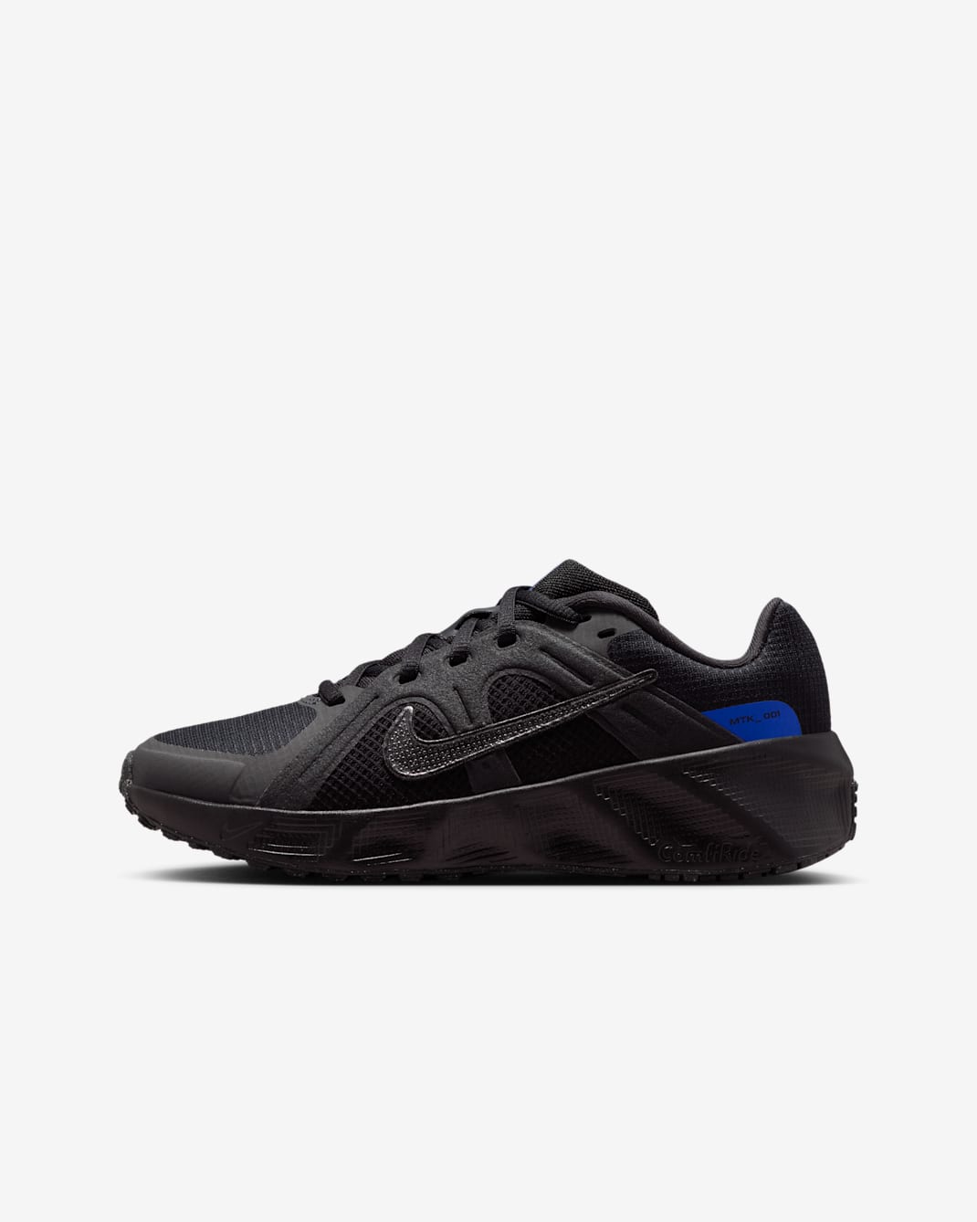 Tenis para niños grandes Nike Metro Tek - Negro/Sombrío apagado/Azul carrera/Negro metálico