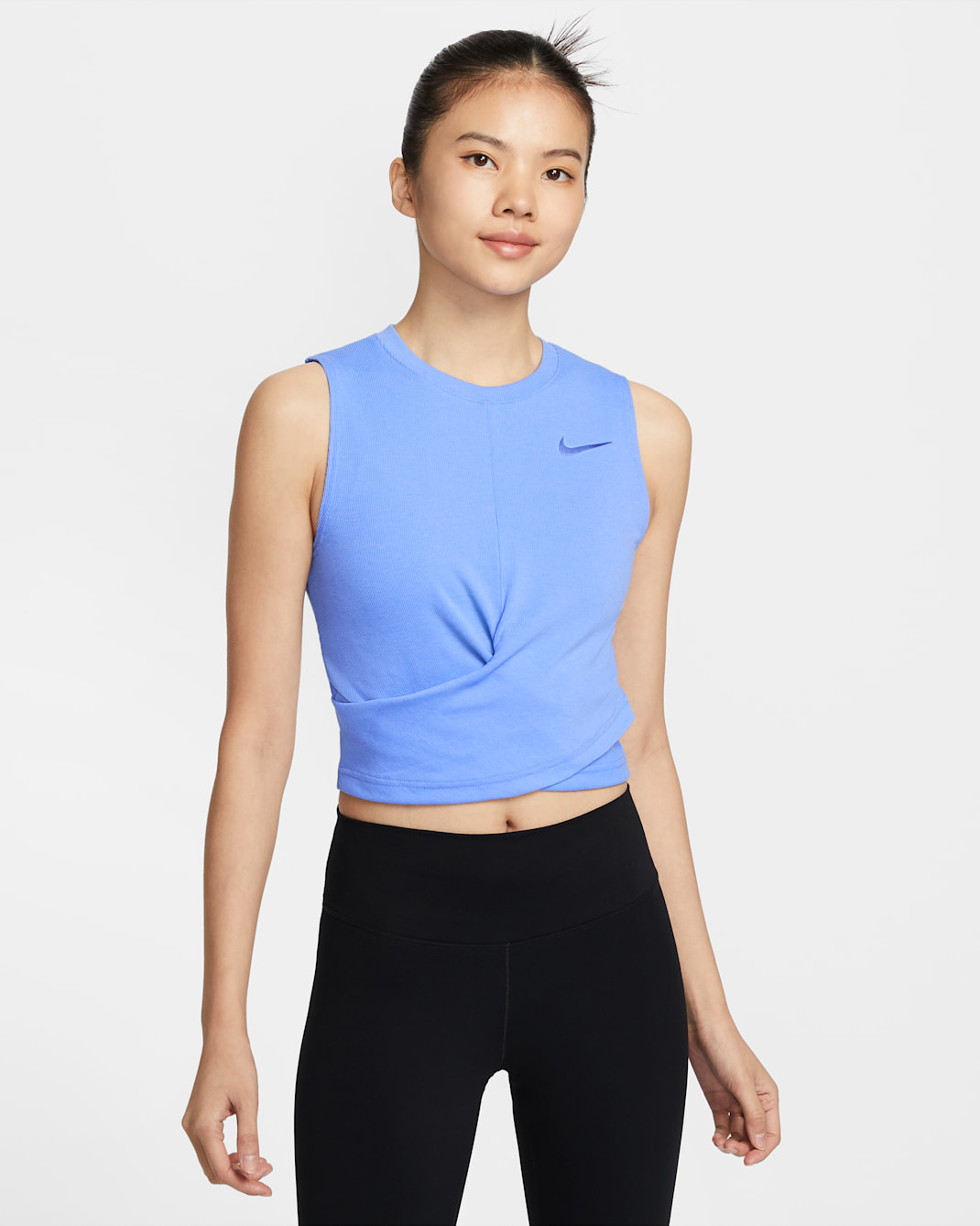 나이키 요가 여성 드라이 핏 탱크 - 로얄 펄스/로얄 펄스/로얄 펄스
