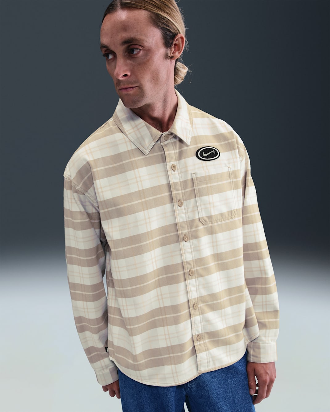 Nike SB x Eric Koston Skate Flannel - Sail/Light Bone