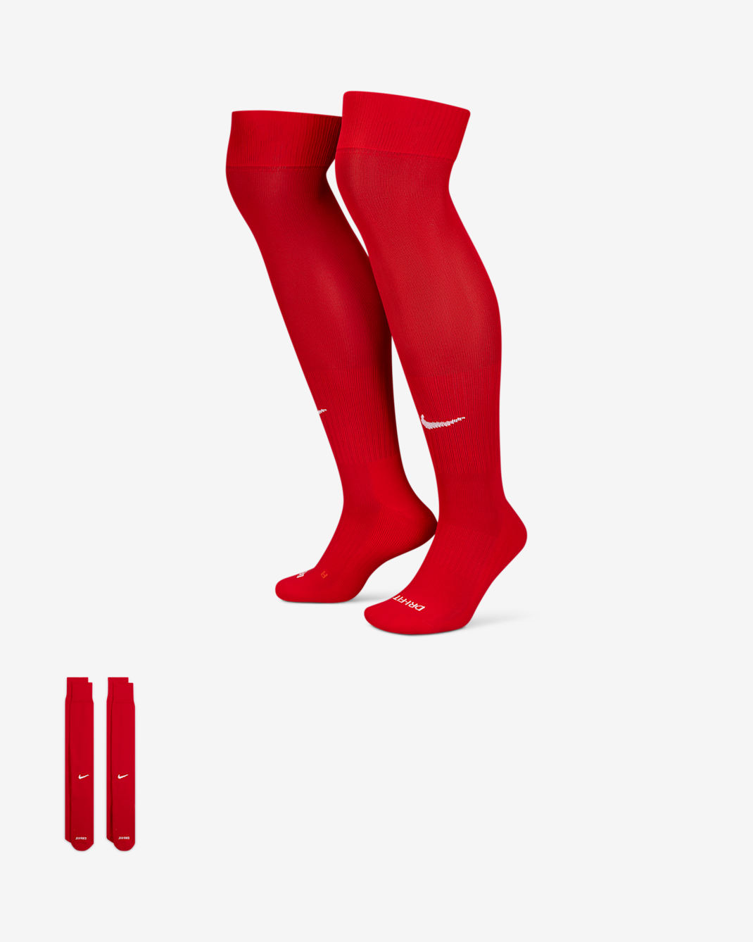 Nike Baseball/Softball Over-the-Calf Socks (2 Pairs) - University Red/White