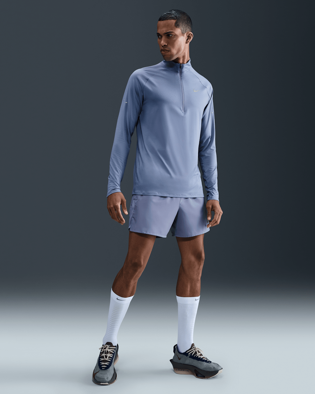 Nike Challenger Dri-FIT løpeshorts med innershorts til herre (13 cm) - World Indigo/World Indigo/Svart