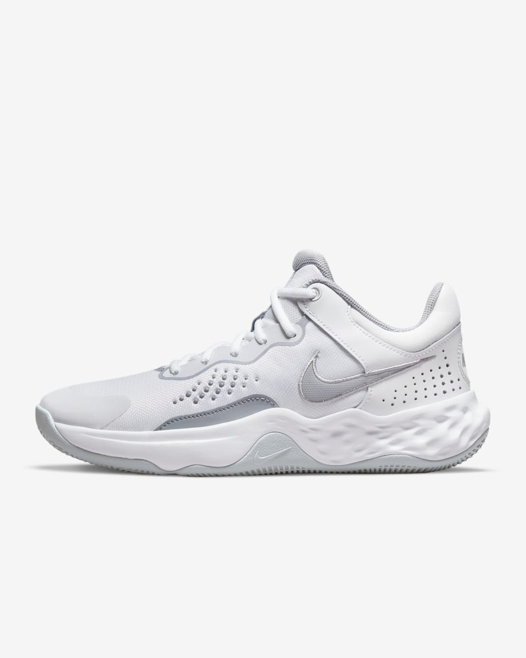 รองเท้าบาสเก็ตบอล Nike Fly.By Mid 3 - ขาว/Wolf Grey