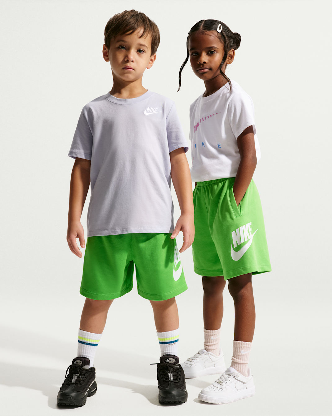 Nike Sportswear Club Little Kids' French Terry Shorts - Green