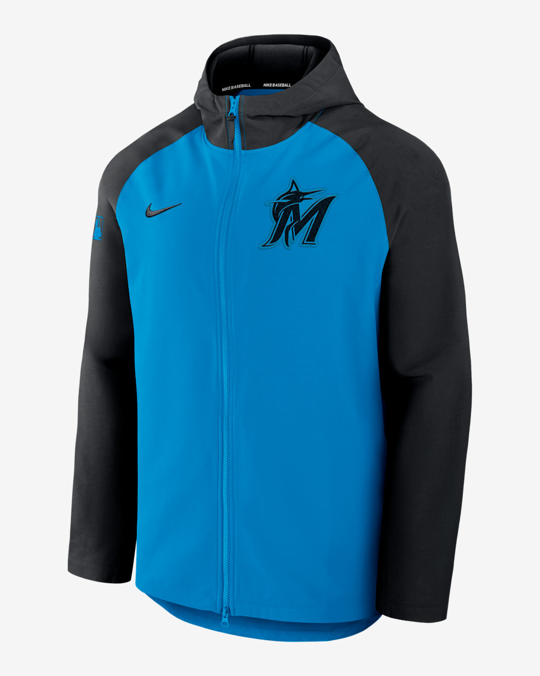 Miami Marlins Authentic Collection Men’s Nike Therma MLB Full-Zip Jacket - Aqua