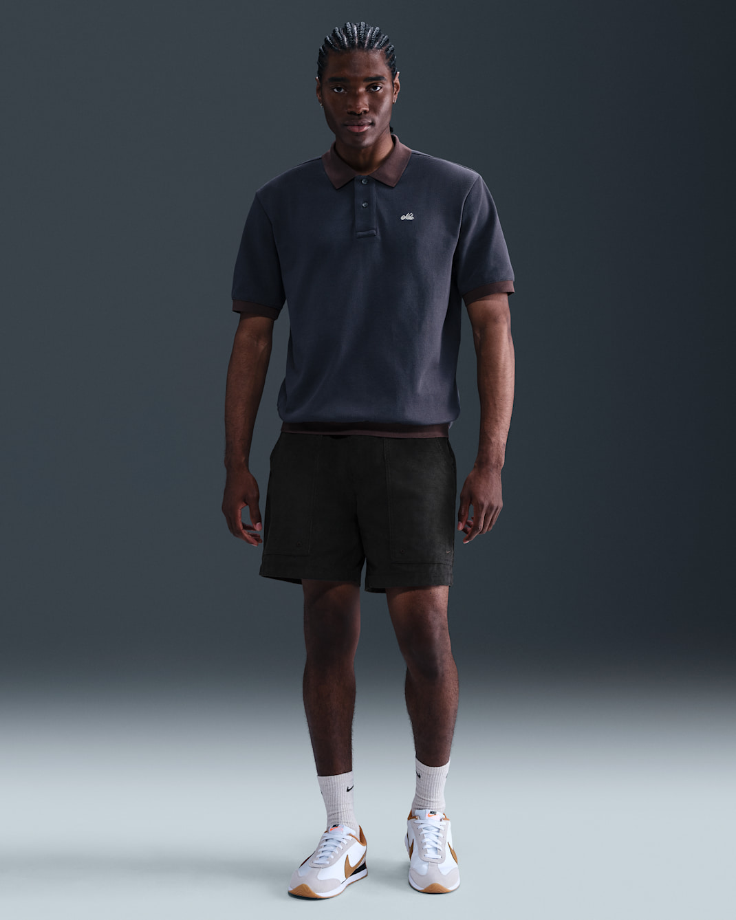 Nike Life Men's Corduroy Park Shorts - Black/Black