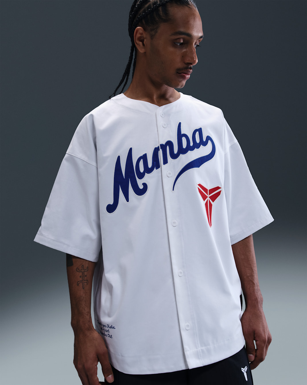 Kobe Men's Baseball Top - White/Game Royal