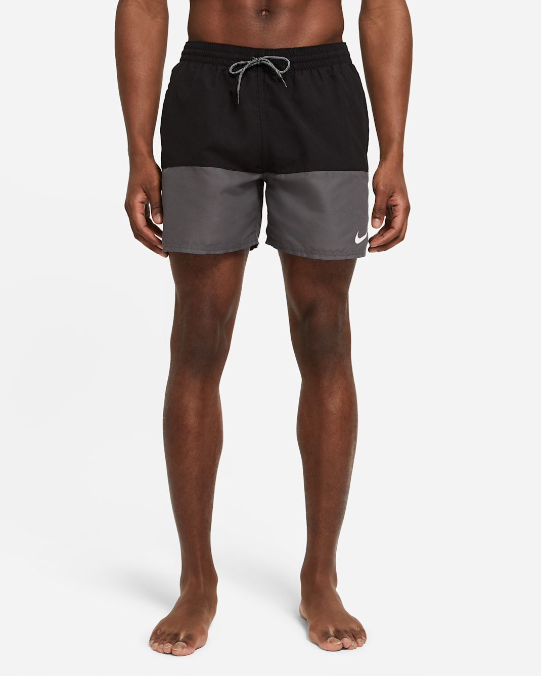 Costume da bagno 13 cm Nike Split - Uomo - Nero/Iron Grey/Bianco