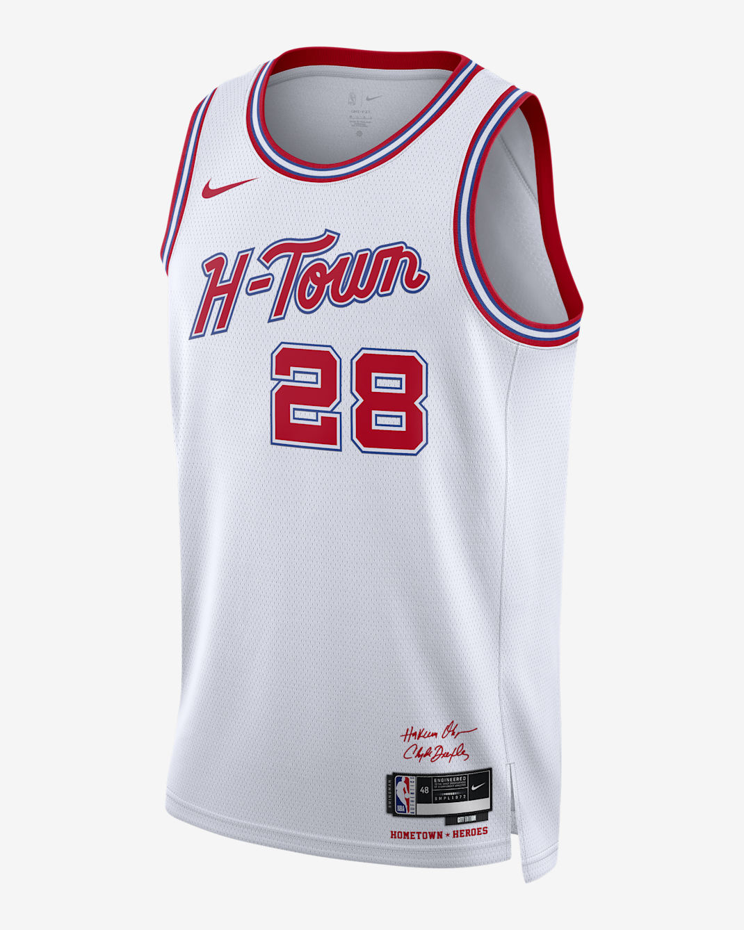 Houston Rockets City Edition 2023/24 Nike Dri-FIT NBA Swingman-trøje til mænd - hvid