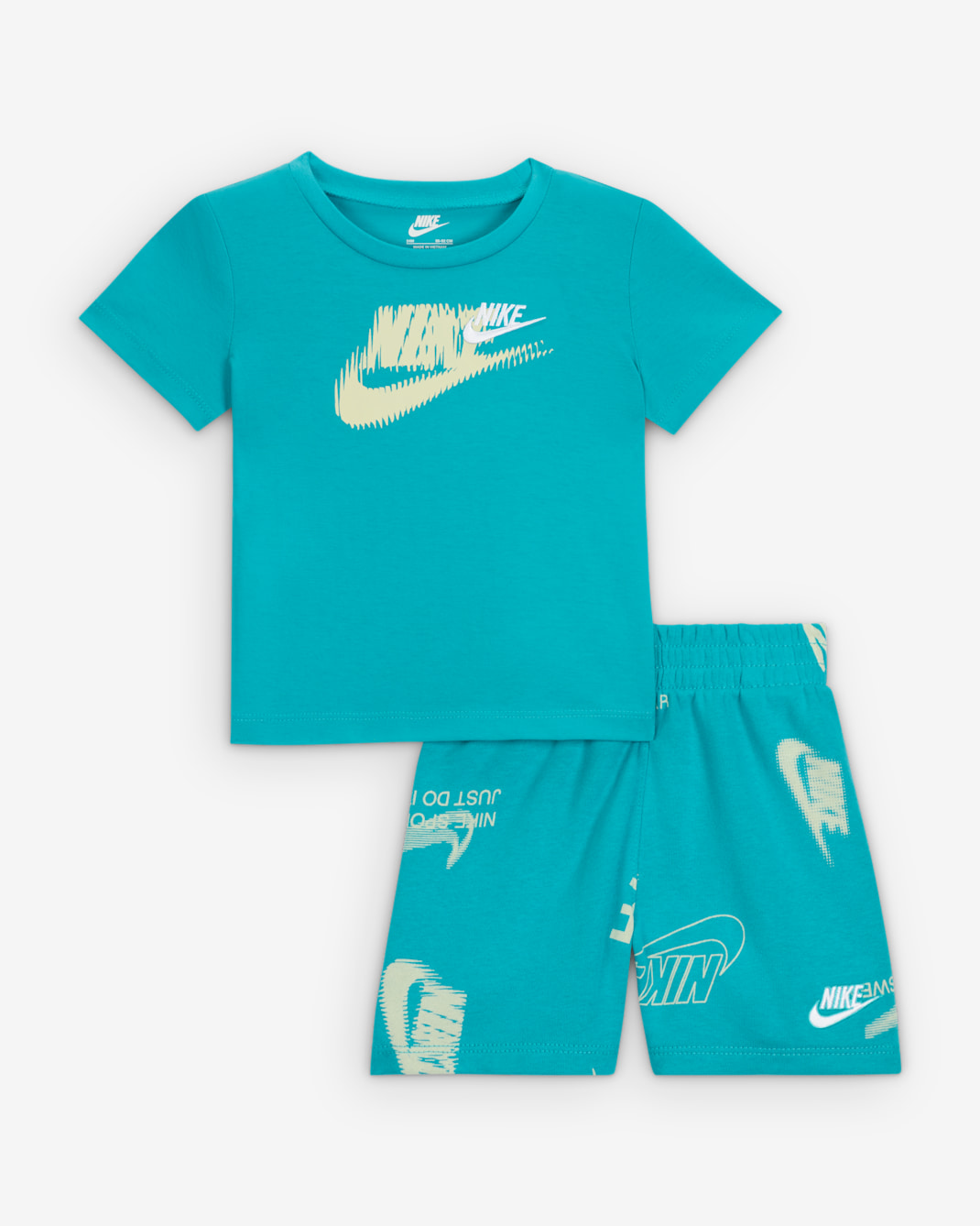 Conjunto de shorts de 2 piezas Energy para bebé (12-24 meses) Nike - Cactus empolvado