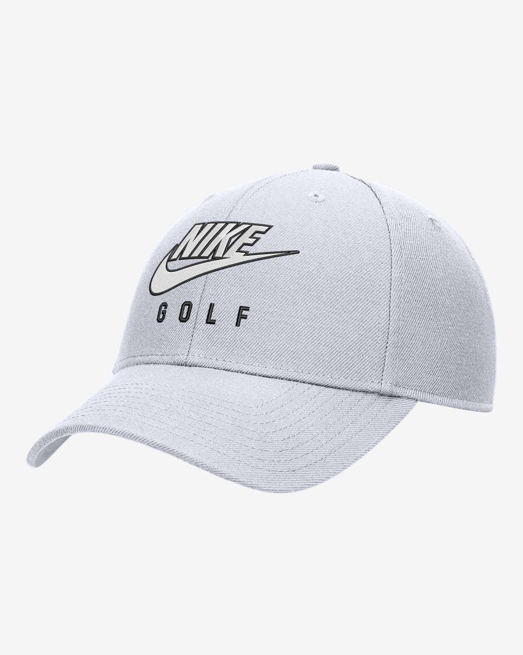 Nike Club Structured Dri-FIT Golf Futura Swoosh Cap - White