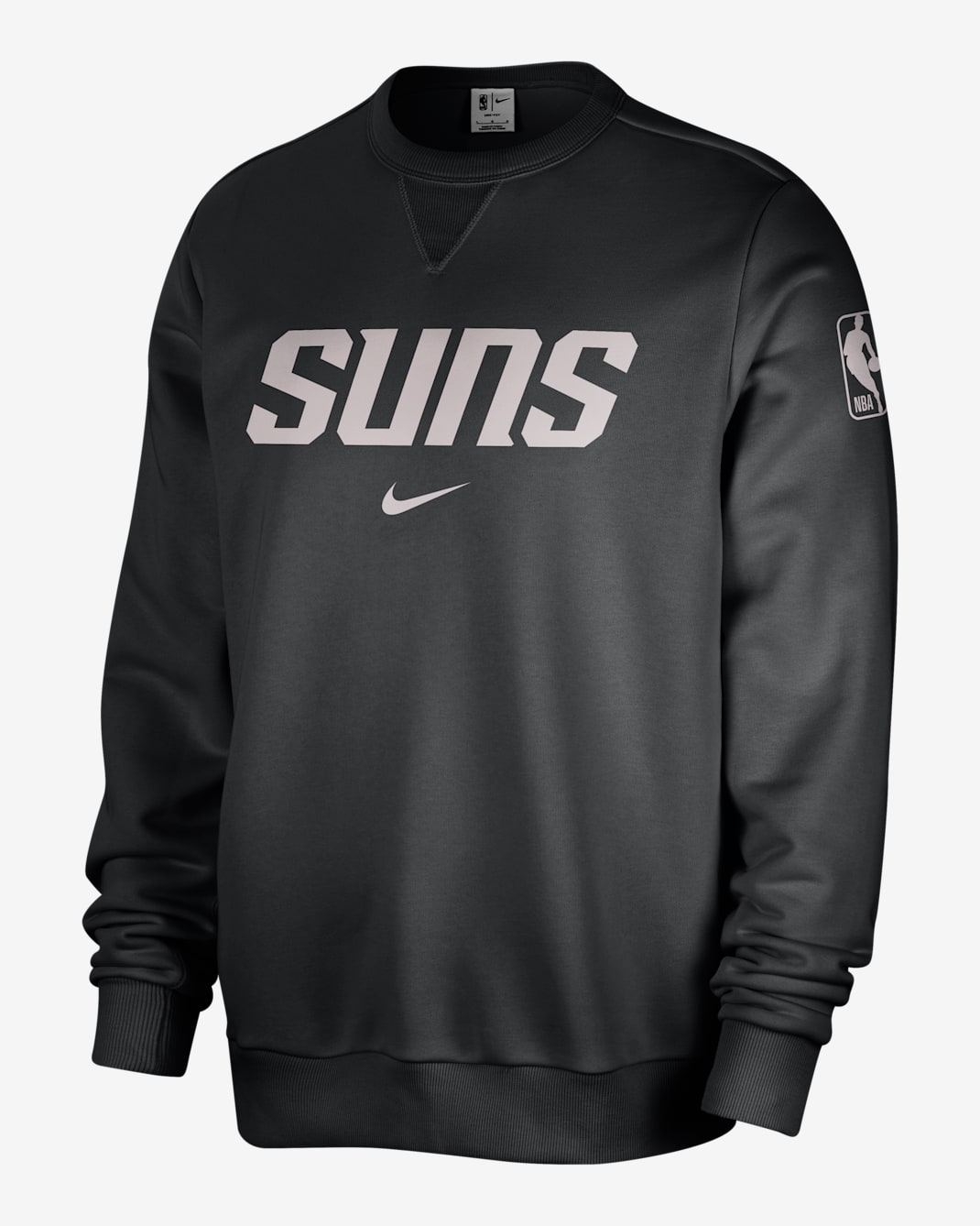 Phoenix Suns Standard Issue Men's Nike Dri-FIT NBA Crew-Neck Sweatshirt - Black/Pale Ivory/Platinum Violet