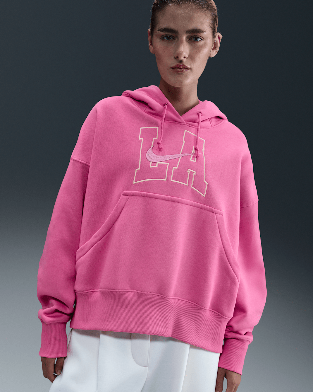 Nike Sportswear Phoenix Fleece Women's Over-Oversized Hoodie - Pinksicle/Cosmic Fuchsia/Washed Coral