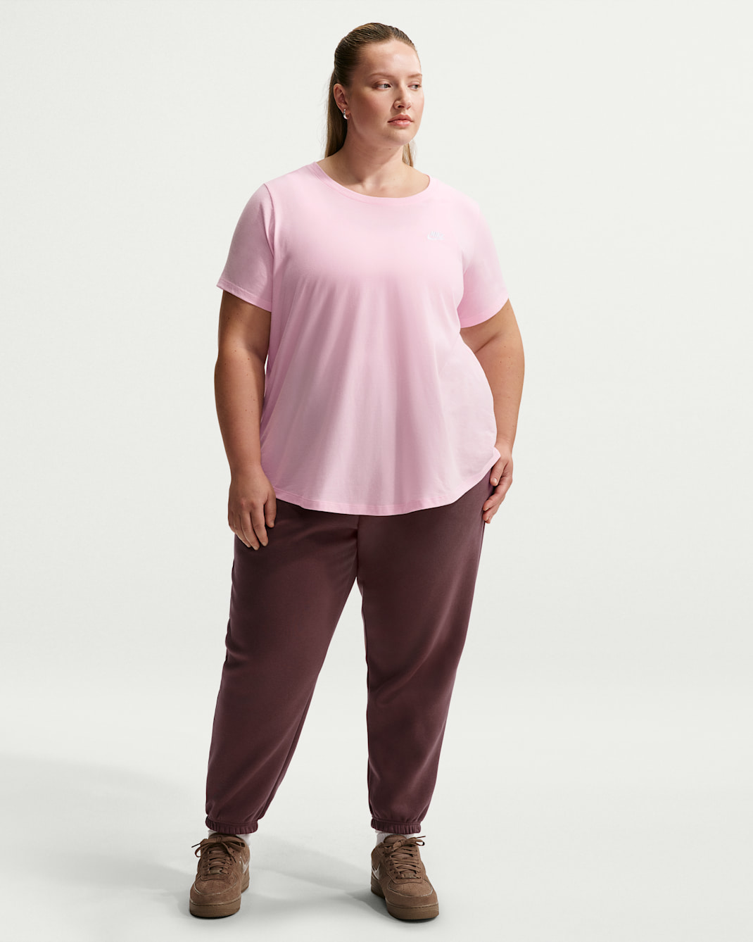 Nike Sportswear Phoenix Fleece Women's High-Waisted Oversized Sweatpants (Plus Size) - Tattoo/Sail