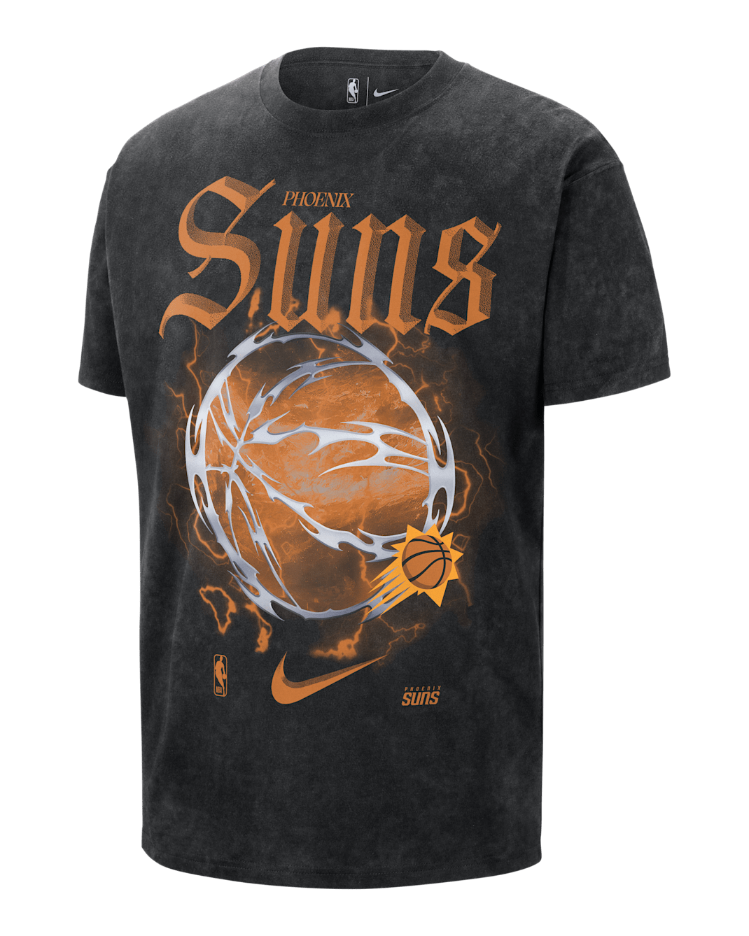 Phoenix Suns Courtside "Halloween" Men's Nike NBA Max90 T-Shirt - Black