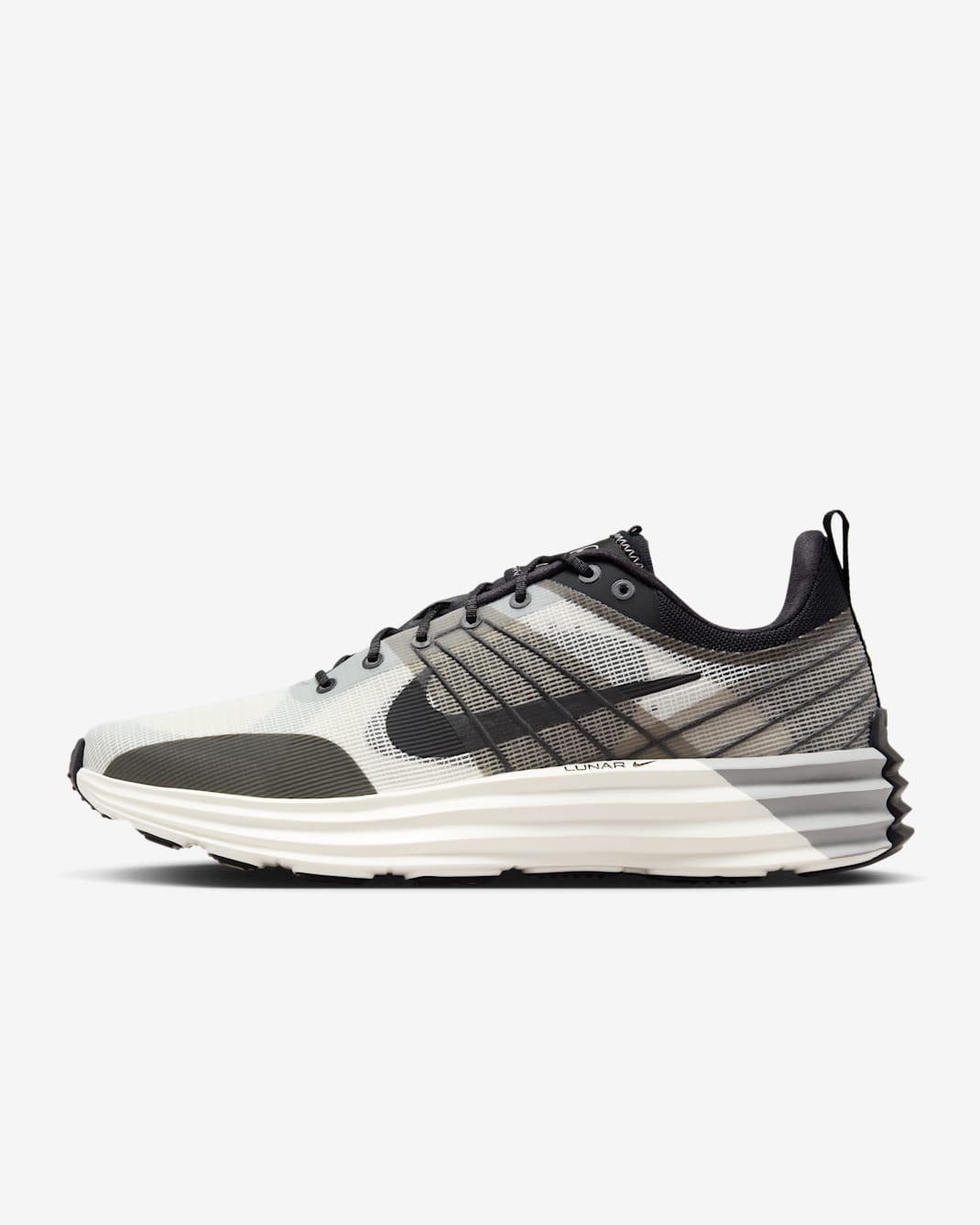 Nike Lunar Roam Men's Shoes - Summit White/Light Smoke Grey/Black/Black