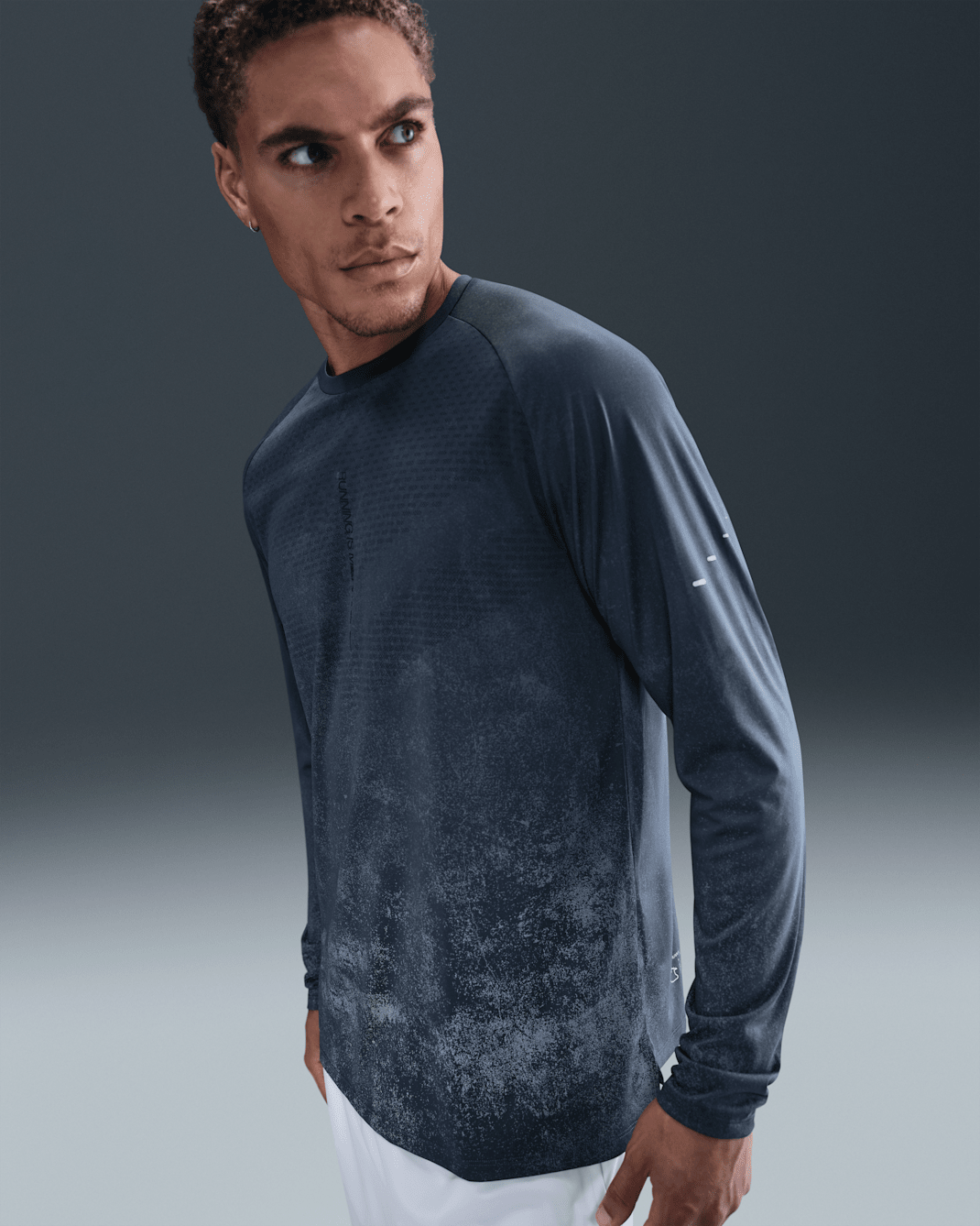 Nike Stride Men's Dri-FIT ADV Long-Sleeve Running Top with Reflective Accents - Thunder Blue