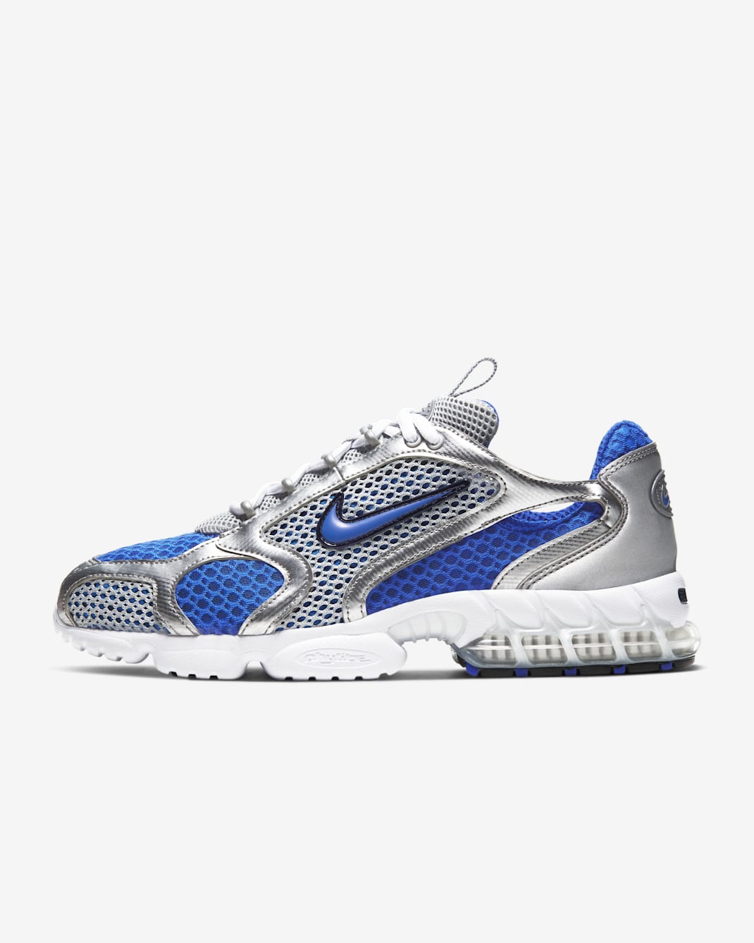 Nike Air Zoom Spiridon Cage 2 Men's Shoes - Metallic Silver/Varsity Royal/White/Varsity Royal