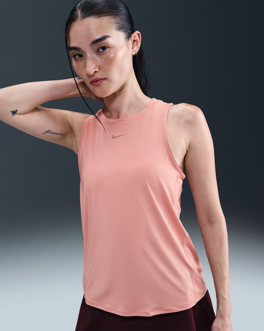 ナイキ ワン クラシック ウィメンズ Dri-FIT タンクトップ - ラストピンク/ホワイト