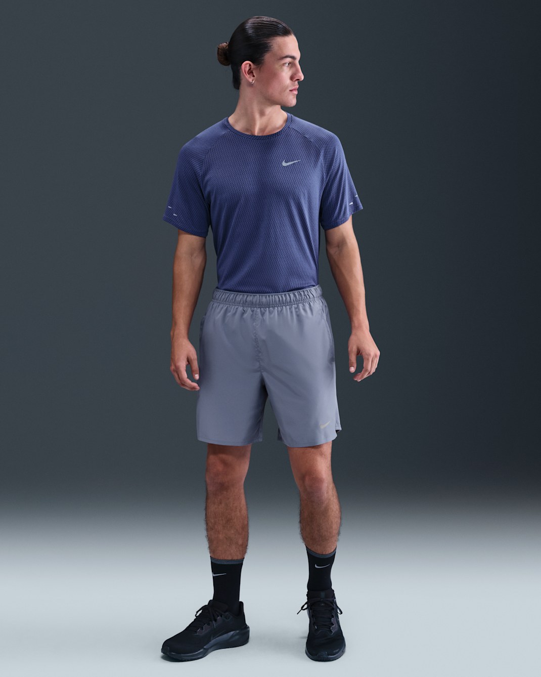 Nike Challenger Men's Dri-FIT 18cm (approx.) Brief-Lined Running Shorts - World Indigo/World Indigo/Black
