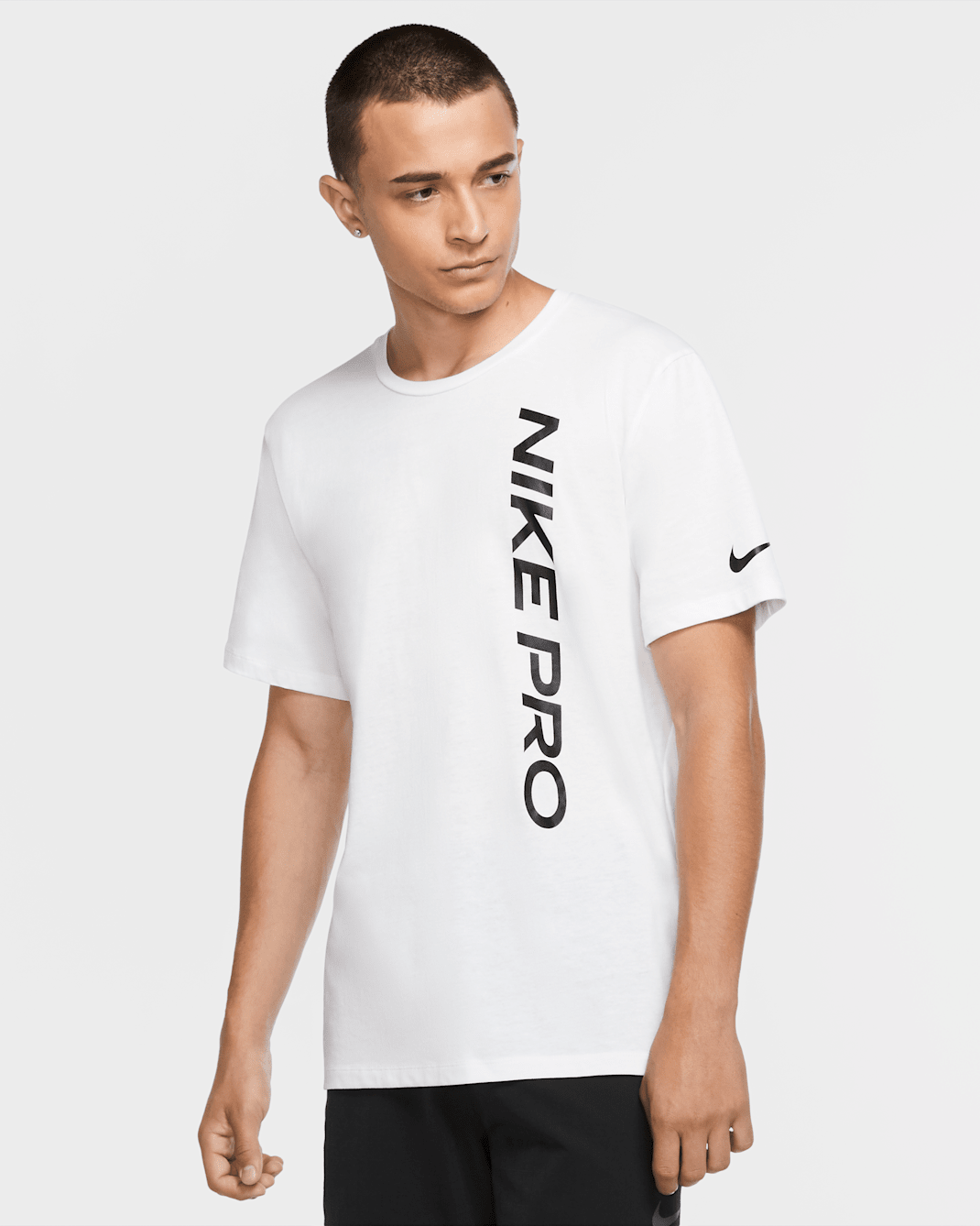 Nike Pro Men's Short-Sleeve Top - White/Black