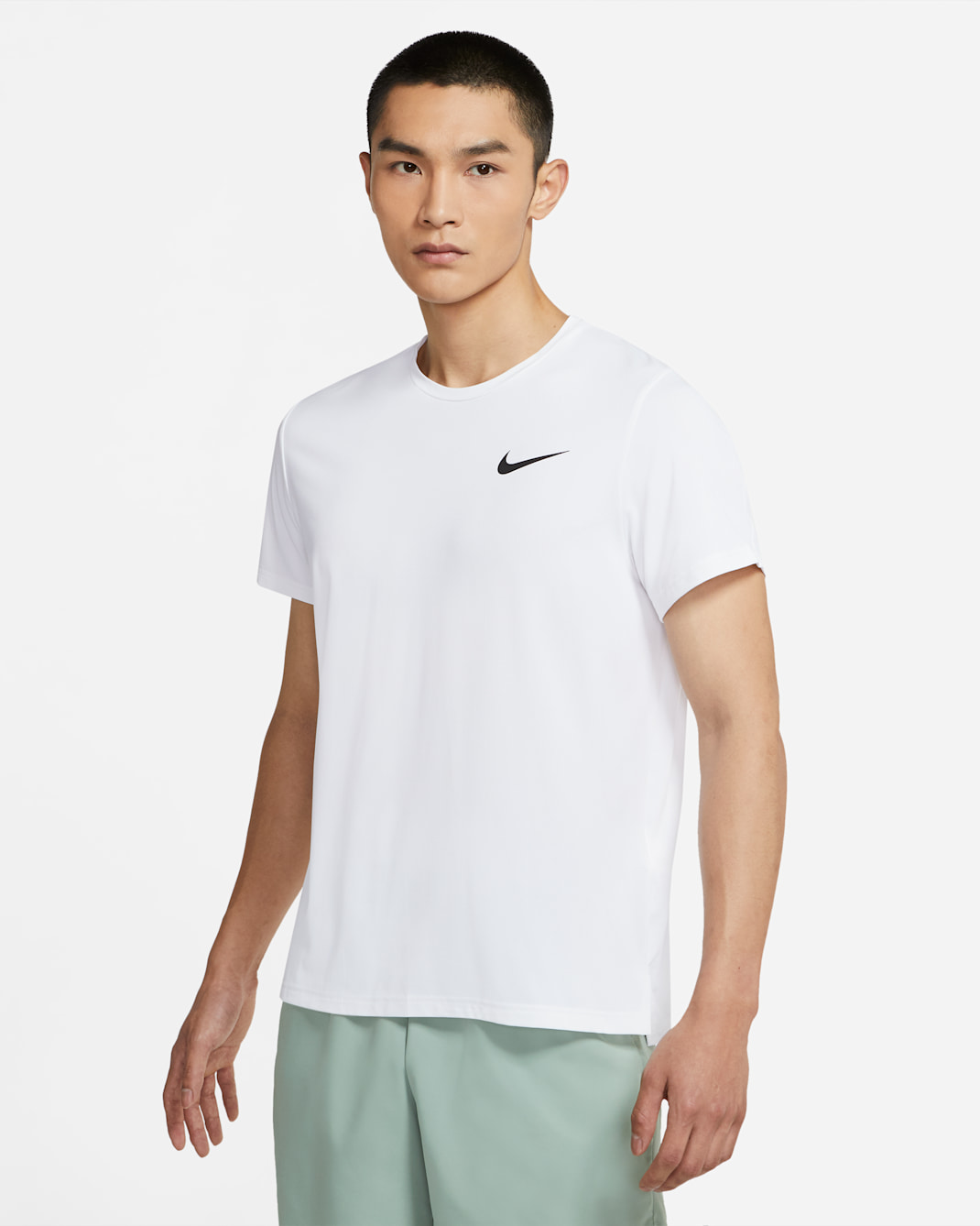 ナイキ プロ Dri-FIT メンズ ショートスリーブ トップ - ホワイト/ブラック