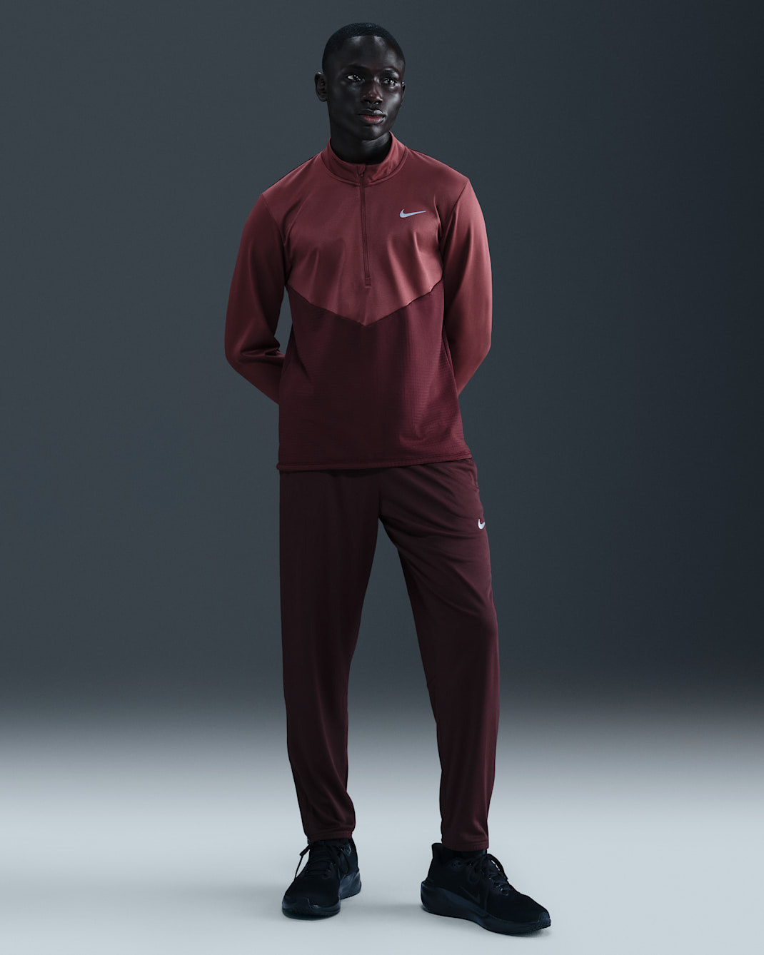 Nike Challenger Men's Dri-FIT Running Pants - Burgundy Crush