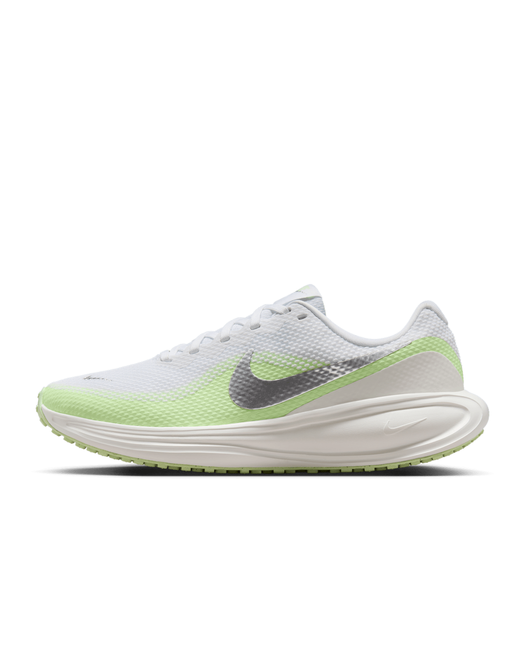 Chaussure de running sur route Nike Revolution 8 pour femme - Blanc/Barely Volt/Volt/Metallic Silver