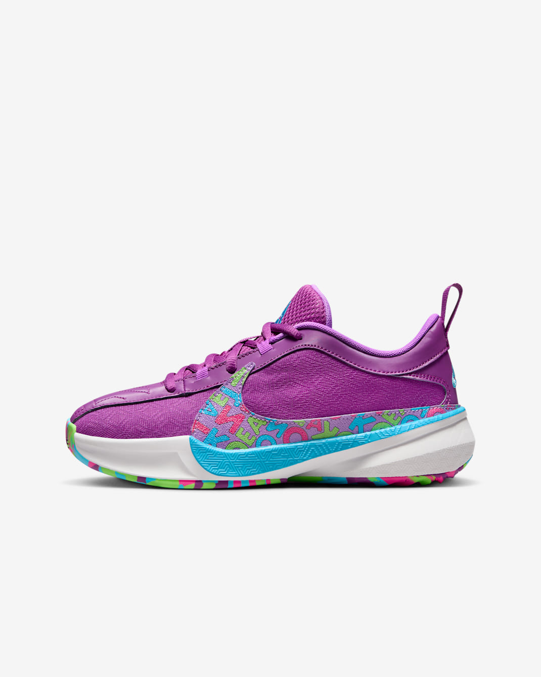 Giannis Freak 5 Older Kids' Basketball Shoes - Bold Berry/Baltic Blue/Summit White/Fuchsia Dream