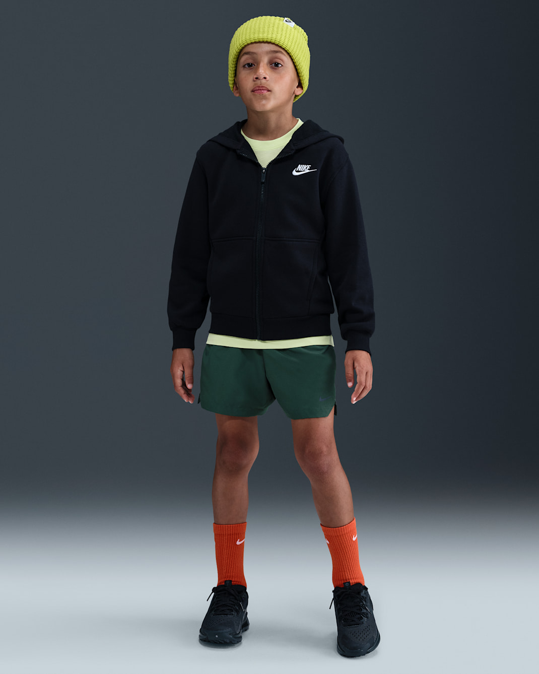 Nike Multi Tech Big Kids' Dri-FIT Woven Shorts - Fir/Black