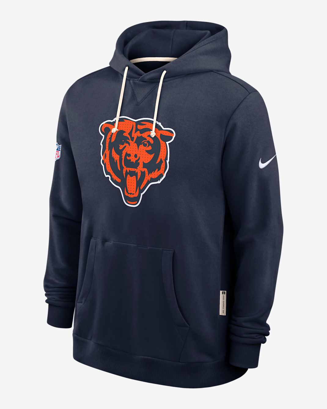 Chicago Bears Initial Home Sideline Men's Nike Dri-FIT NFL Pullover Hoodie - Marine