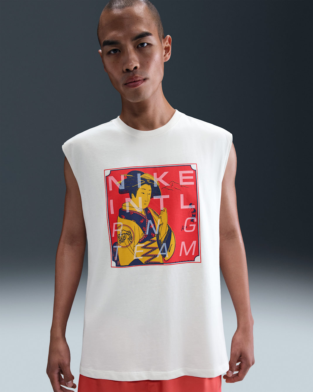 ナイキ メンズ Dri-FIT ノースリーブ ランニング Tシャツ - ソフトパール