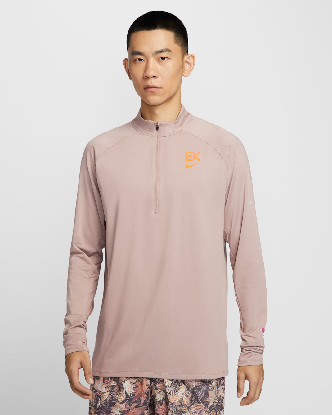 ナイキ ストライド エリウド・キプチョゲ メンズ Dri-FIT 1/4ジップ ランニングトップ - モルト/ブライトセラミック