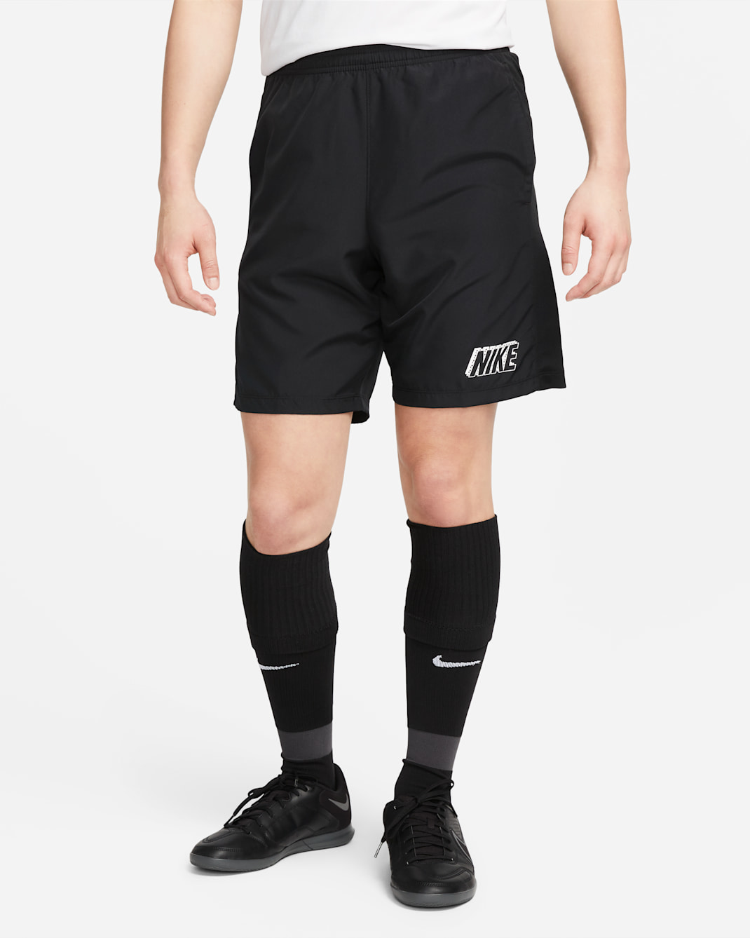 Nike Academy Men's Dri-FIT Football Shorts - Black/Black/White