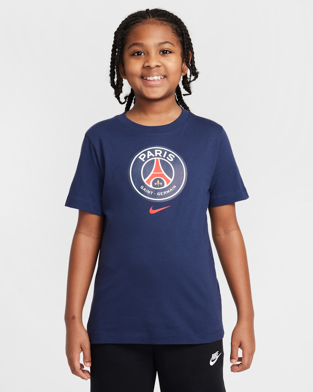 Ποδοσφαιρικό T-Shirt Nike Παρί Σεν Ζερμέν για μεγάλα παιδιά - Midnight Navy