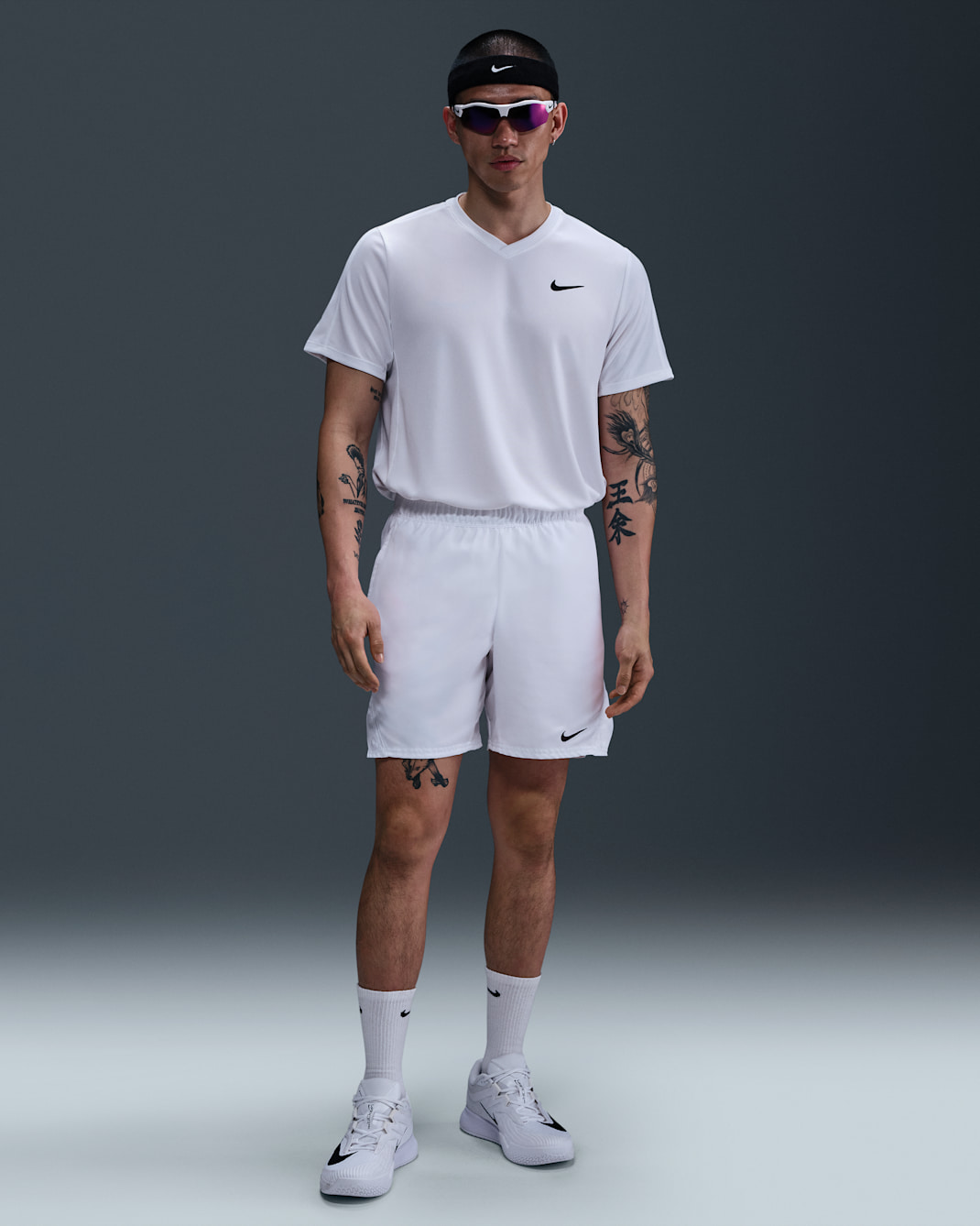 NikeCourt Victory Men's Dri-FIT 18cm (approx.) Tennis Shorts - White/Black