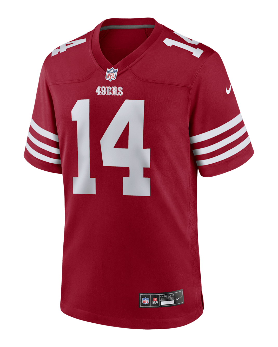 Ricky Pearsall San Francisco 49ers Men's Nike NFL Game Football Jersey - Scarlet