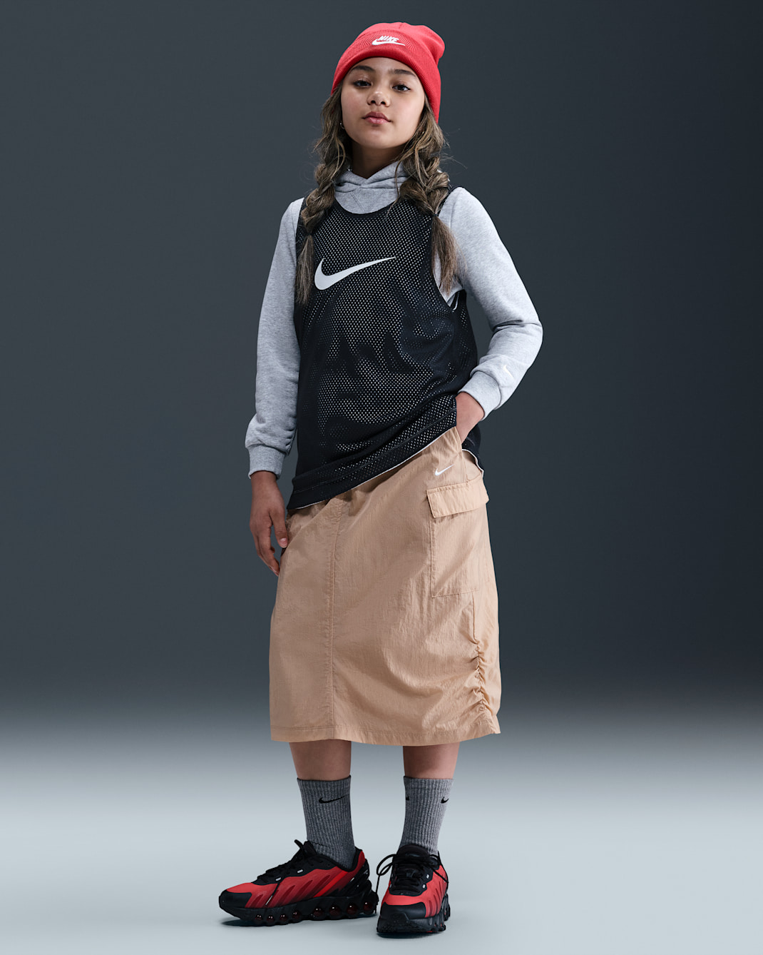 Nike Sportswear Older Kids' (Girls') Skirt - Hemp/White