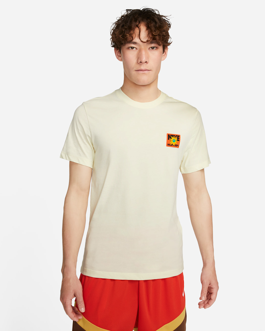 เสื้อยืดบาสเก็ตบอลผู้ชาย Nike Dri-FIT - Coconut Milk