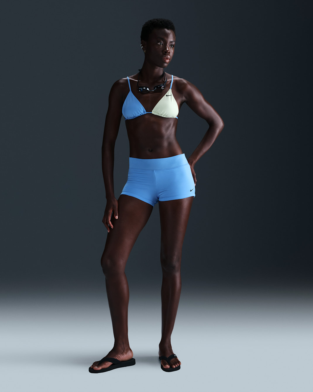 Shorts Kick para mujer Nike Swim Essential - Azul universitario