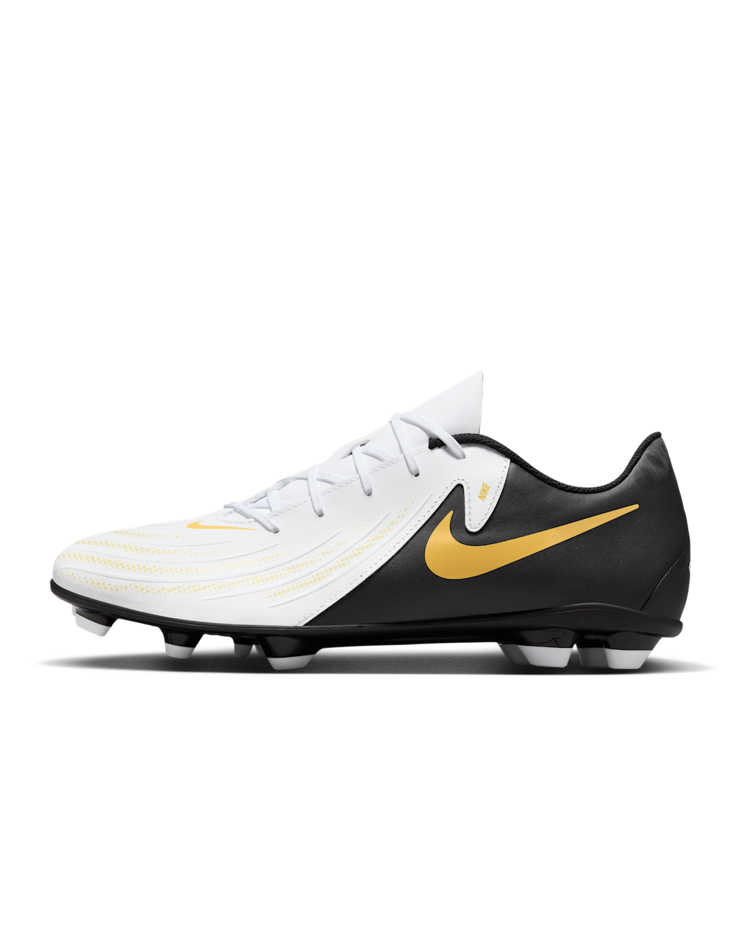 Nike Phantom GX 2 Club Multi-Ground Low-Top Football Boot - White/Metallic Gold Coin/Black