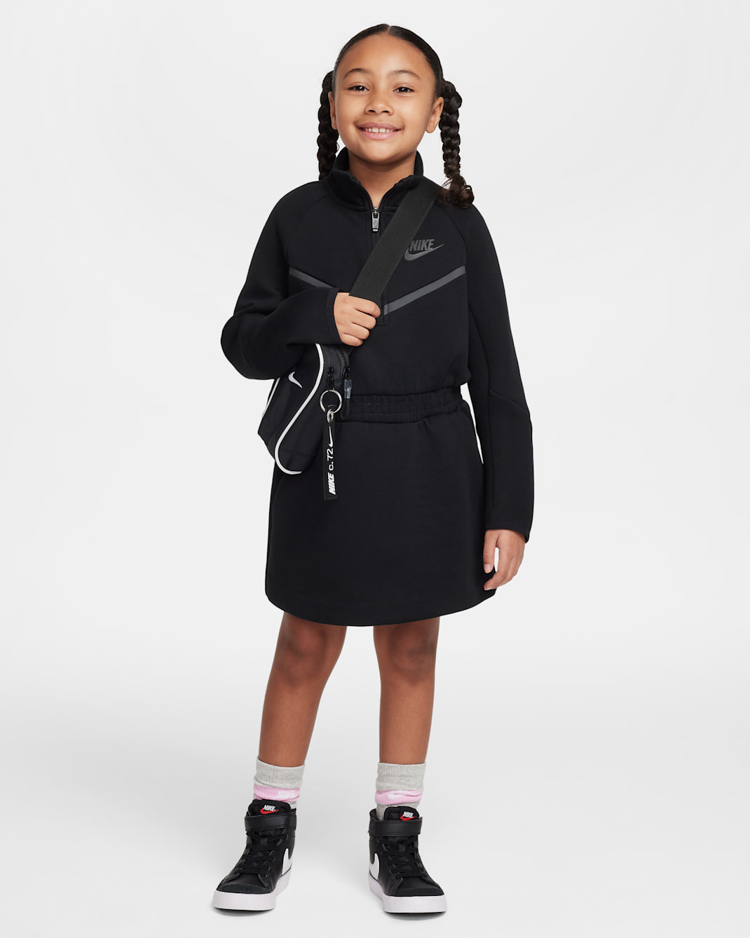 Nike Tech Fleece Little Kids' Dress - Black
