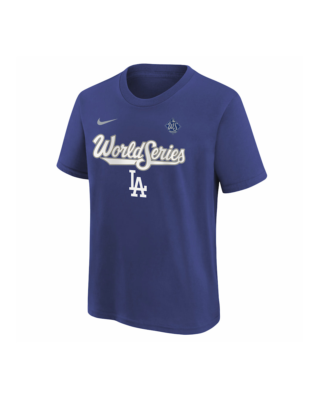 Los Angeles Dodgers 2025 World Series Participant Big Kids' Nike MLB Short-Sleeve T-Shirt - Rush Blue