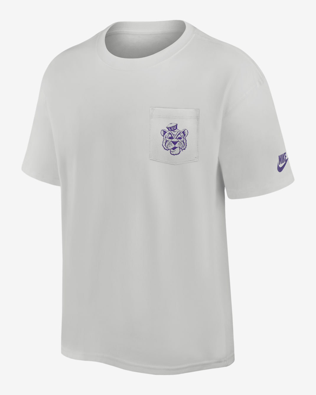 Playera universitaria Nike para hombre LSU Legacy Max90 Pocket 2-Hit - Gris