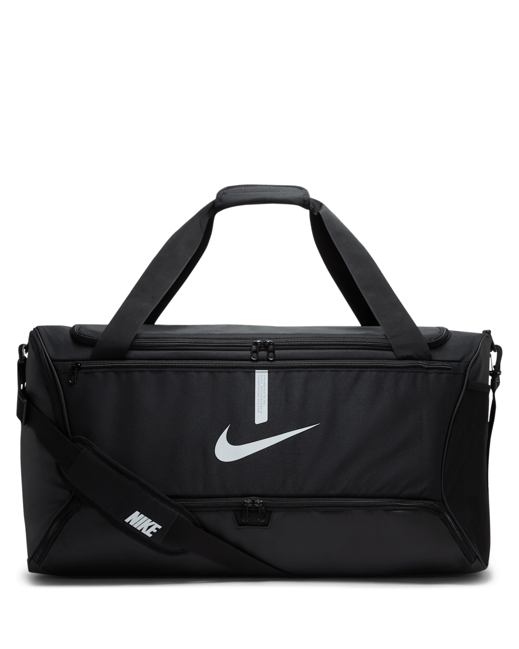 Nike Academy Team Fußball-Sporttasche (groß 95 l) - Schwarz/Schwarz/Weiß