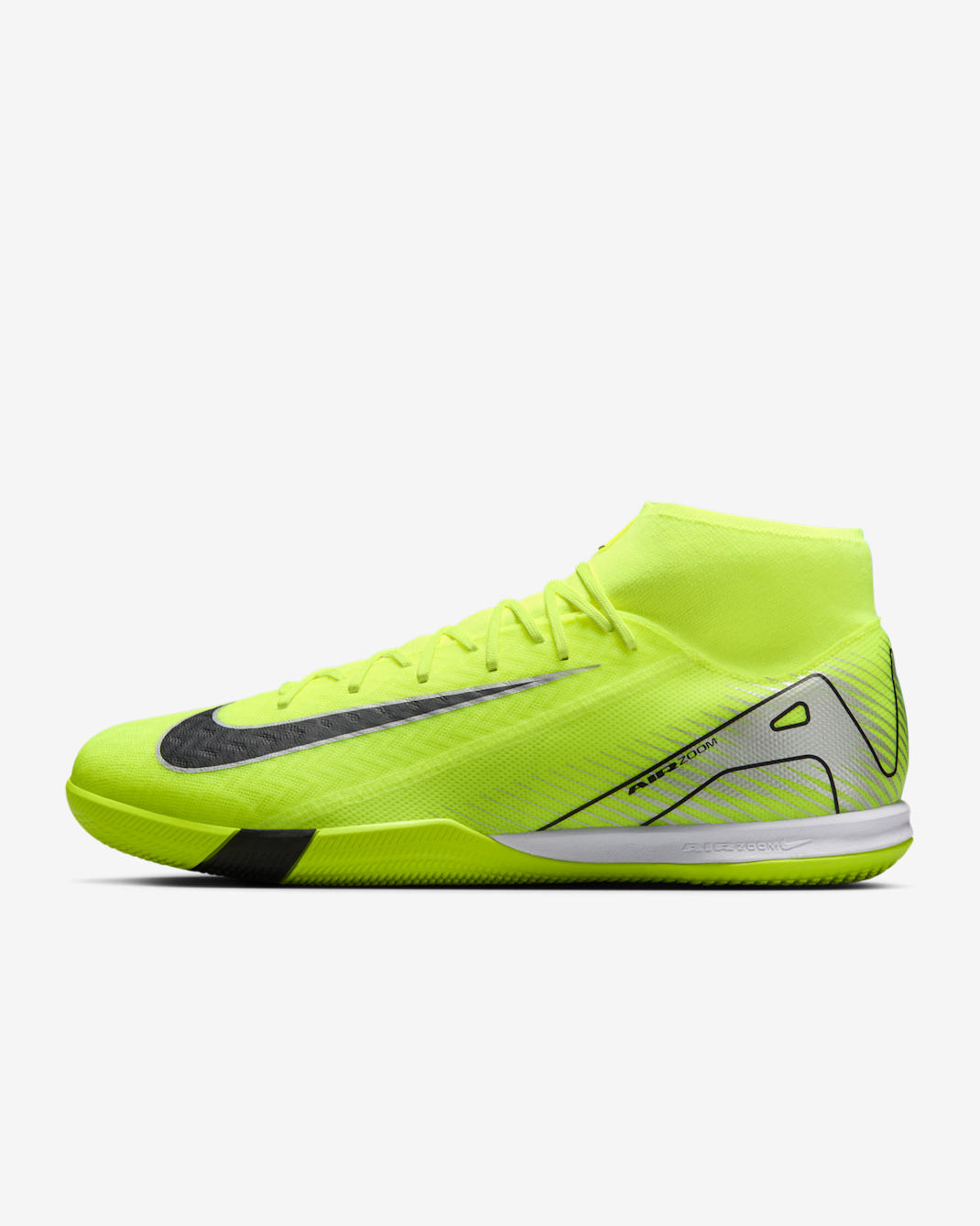 Nike Mercurial Superfly 10 Academy IC High-Top Soccer Shoes - Volt/Black