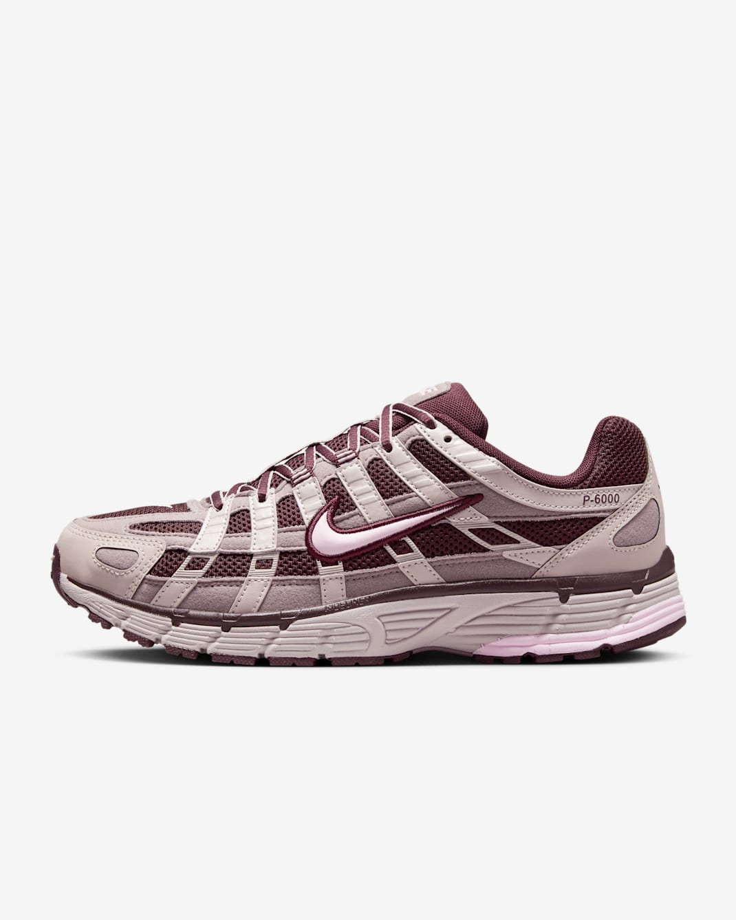 Sko Nike P-6000 för kvinnor - Burgundy Crush/Taupe Grey/Platinum Violet/Pink Foam