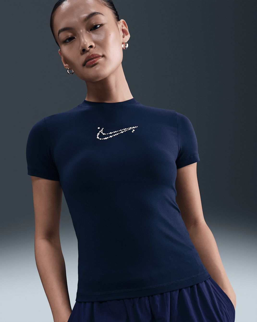 Nike Sportswear aansluitend kort T-shirt voor dames - Midnight Navy